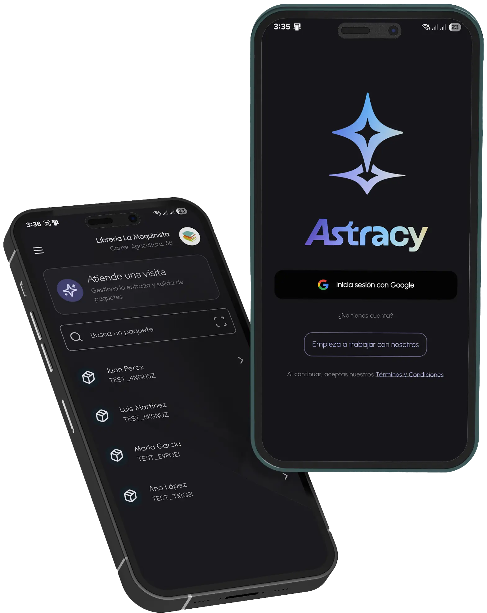Astracy mobile app
